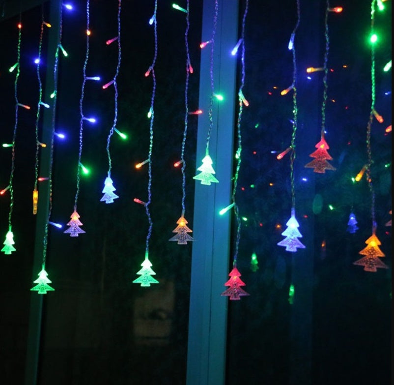 Christmas Tree Curtain Lights