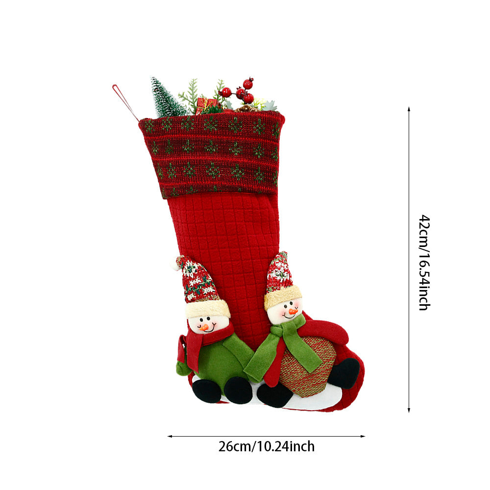 Decorations Christmas Sock Candy Bag