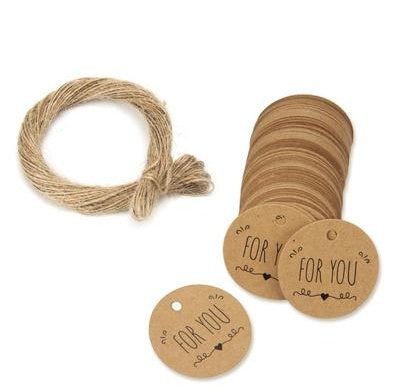 Kraft paper round label