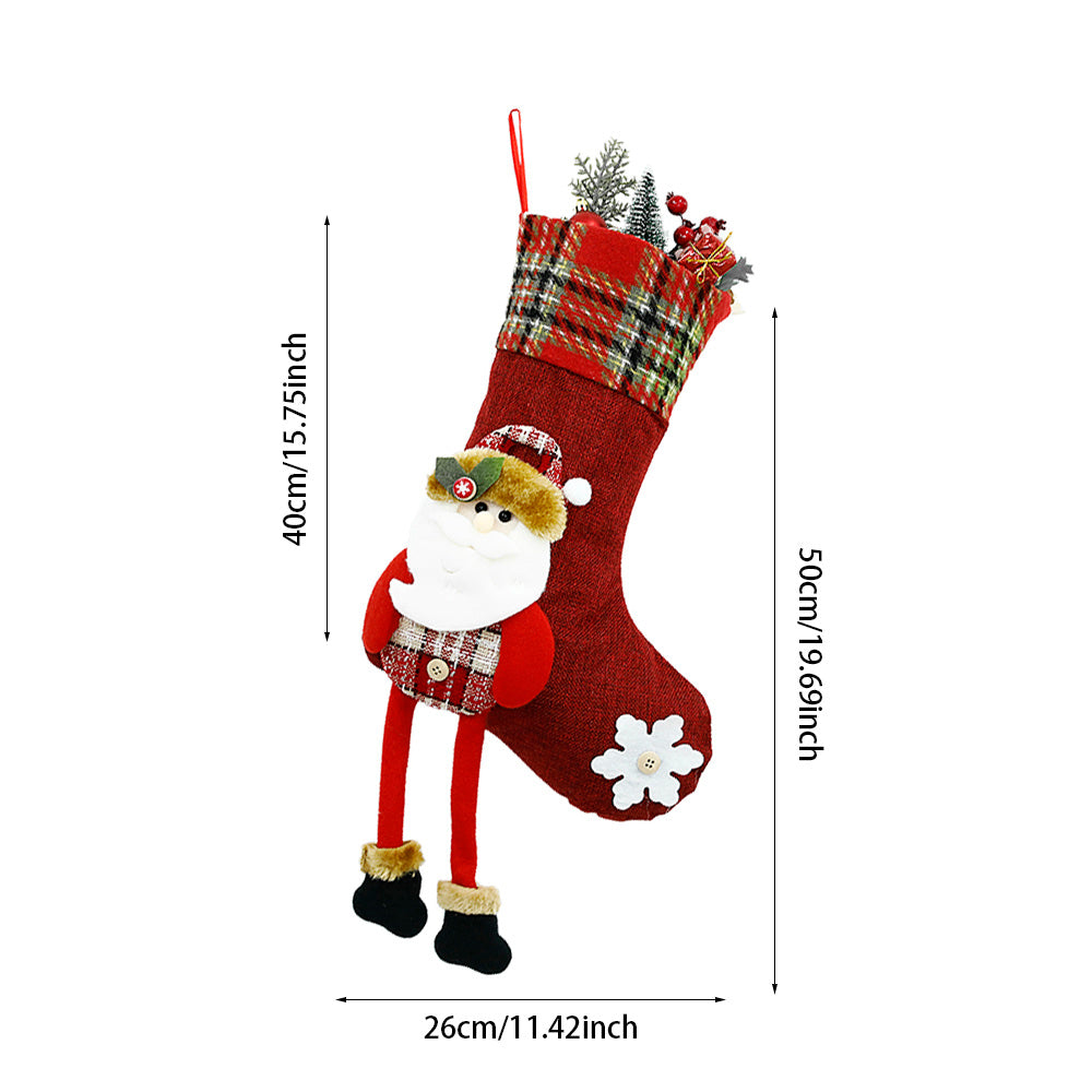 Decorations Christmas Sock Candy Bag