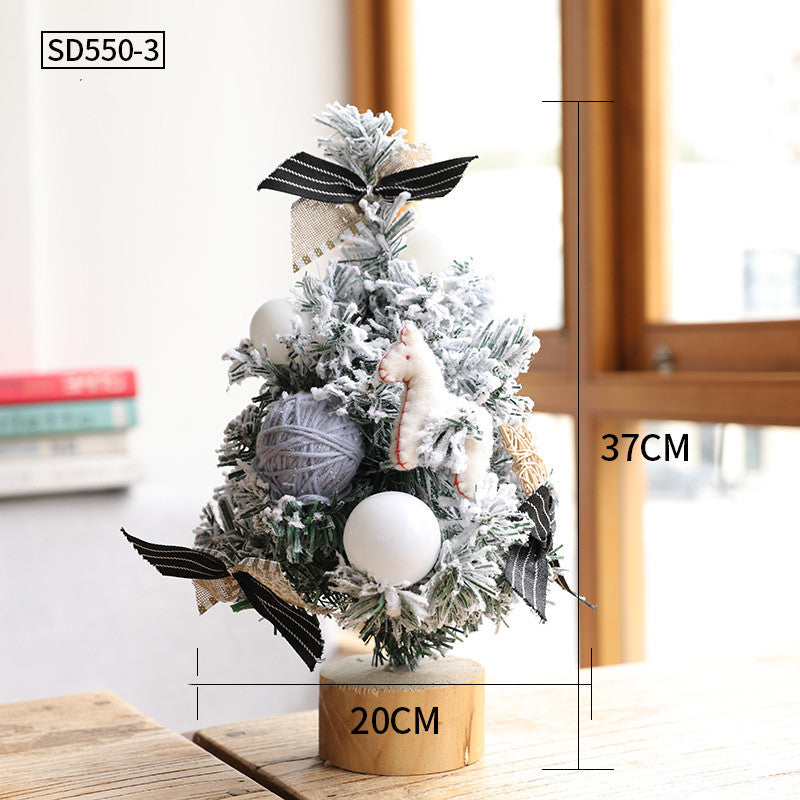 Christmas Tree Small Ornaments Potted Plants