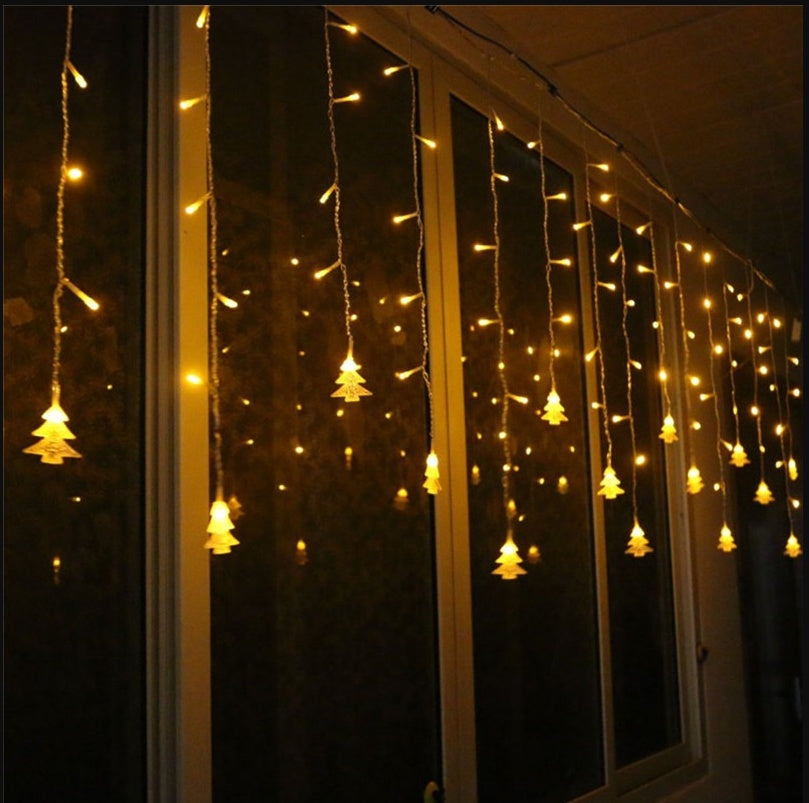 Christmas Tree Curtain Lights