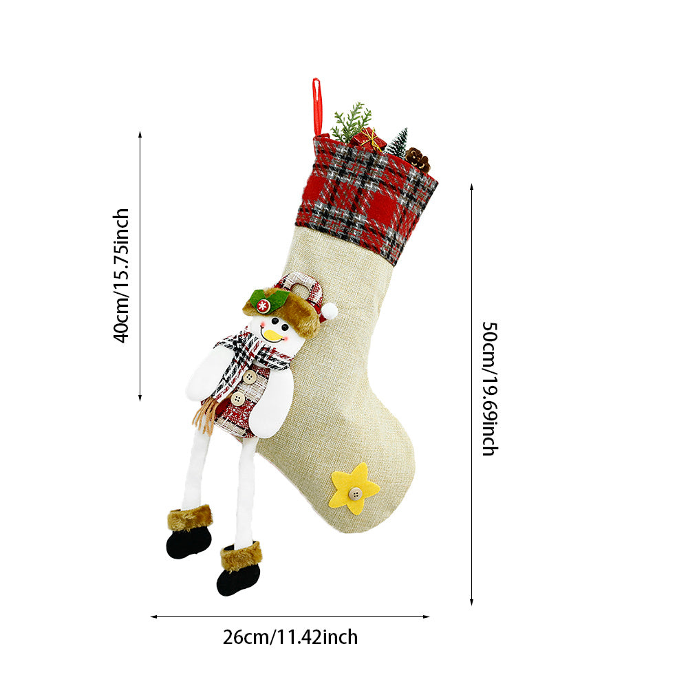 Decorations Christmas Sock Candy Bag