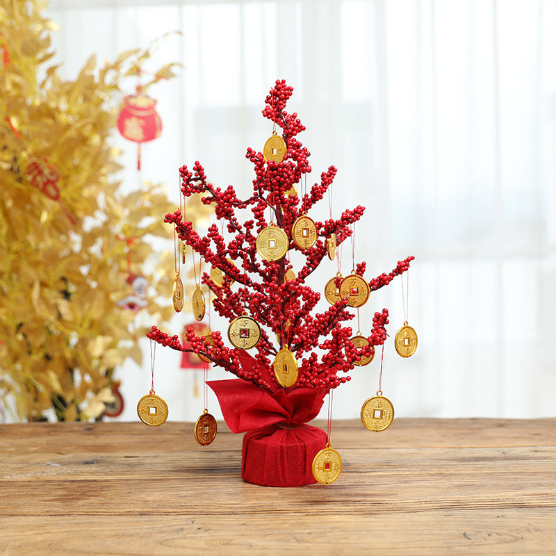 Christmas Tree Small Ornaments Potted Plants