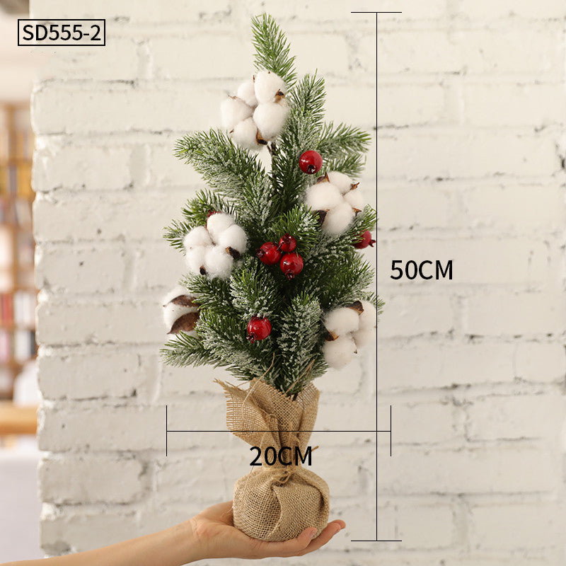 Christmas Tree Small Ornaments Potted Plants