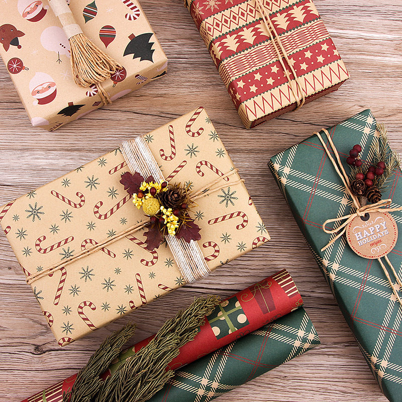 Christmas Kraft Wrapping Paper