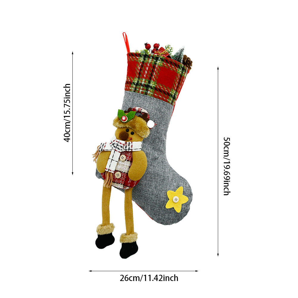 Decorations Christmas Sock Candy Bag