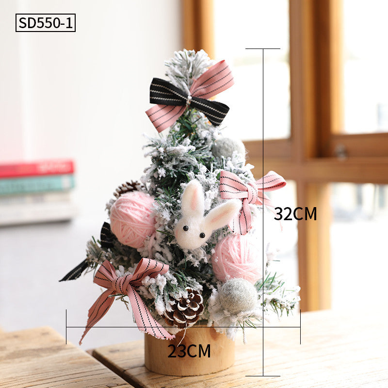 Christmas Tree Small Ornaments Potted Plants