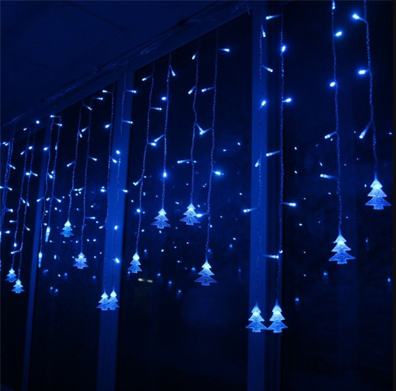 Christmas Tree Curtain Lights